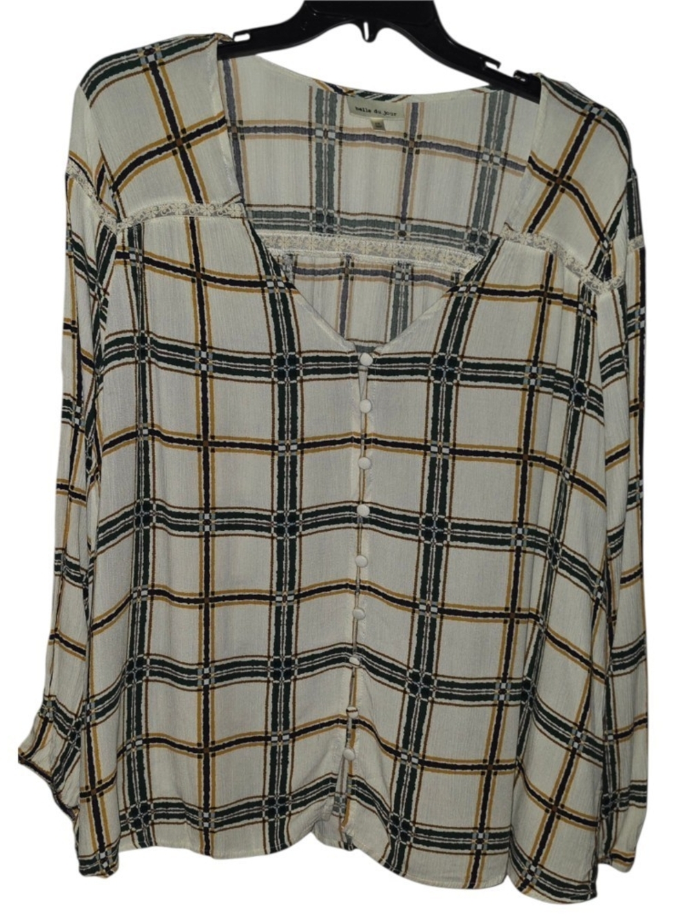 Belle Du Jour Long Sleeve Blouse Size 2X